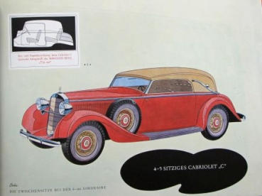 Mercedes-Benz 290 Modelprogram 1938 Carbrochure (1722)